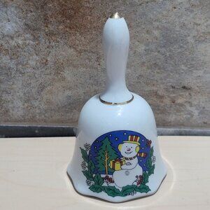 Vintage Brinns PGH Christmas Snowman Bell